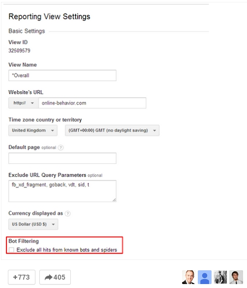 Bot Blocking Feature in Google Analytics